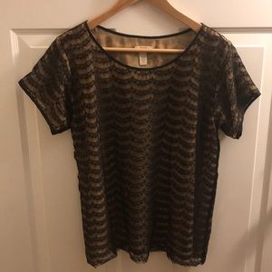J. Crew sheer blouse